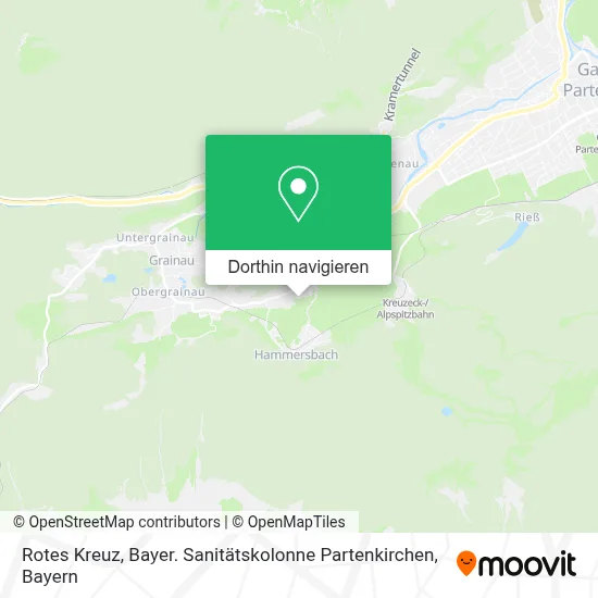 Rotes Kreuz, Bayer. Sanitätskolonne Partenkirchen Karte