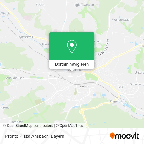 Pronto Pizza Ansbach Karte