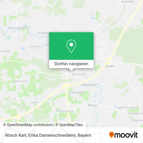 Rösch Karl, Erika Damenschneiderin Karte