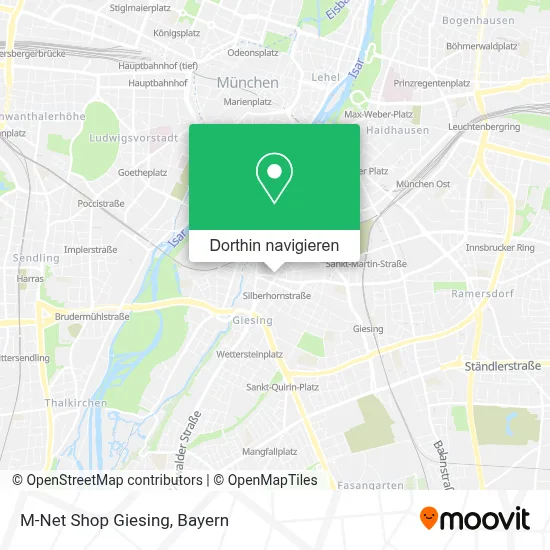 M-Net Shop Giesing Karte