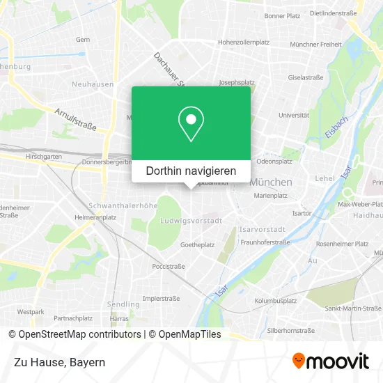Zu Hause Karte