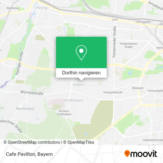 Cafe Pavillon Karte
