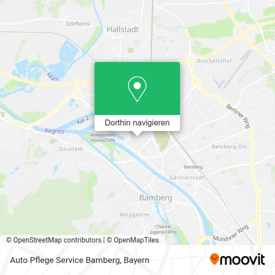 Auto Pflege Service Bamberg Karte