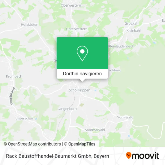 Rack Baustoffhandel-Baumarkt Gmbh Karte