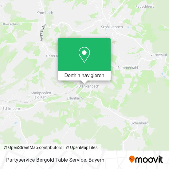 Partyservice Bergold Table Service Karte