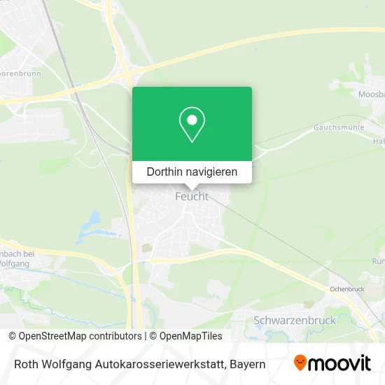 Roth Wolfgang Autokarosseriewerkstatt Karte