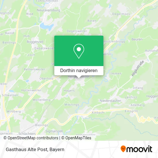 Gasthaus Alte Post Karte