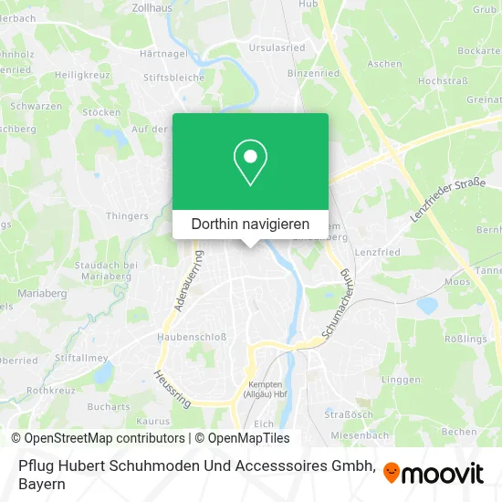Pflug Hubert Schuhmoden Und Accesssoires Gmbh Karte