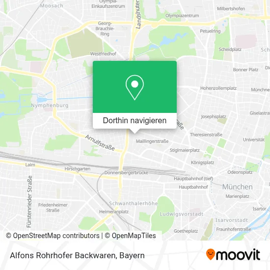 Alfons Rohrhofer Backwaren Karte