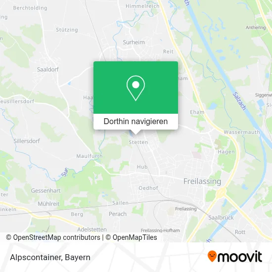 Alpscontainer Karte