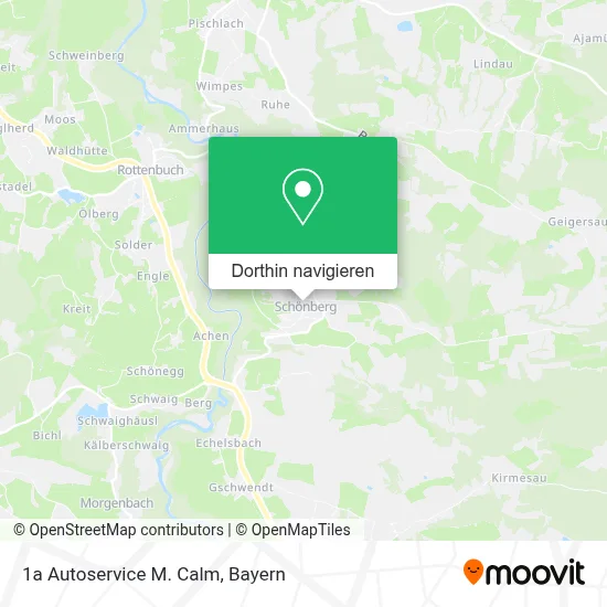 1a Autoservice M. Calm Karte