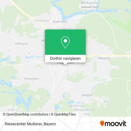 Reisecenter Multerer Karte