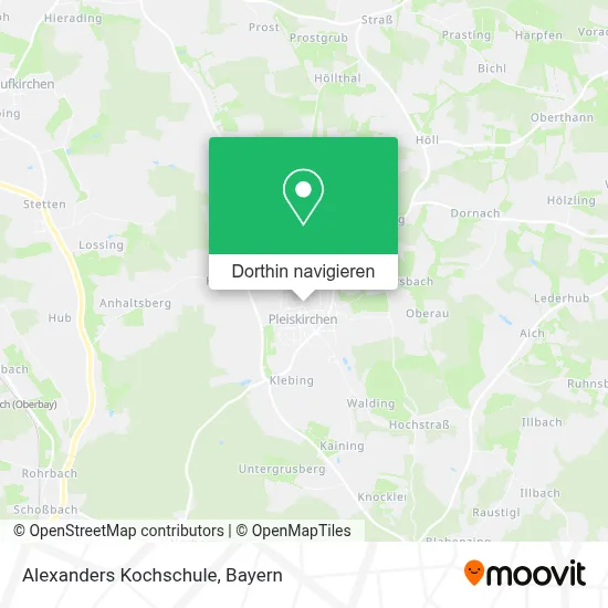 Alexanders Kochschule Karte