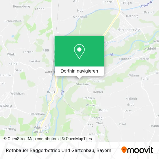 Rothbauer Baggerbetrieb Und Gartenbau Karte