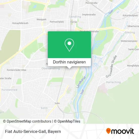 Fiat Auto-Service-Gall Karte