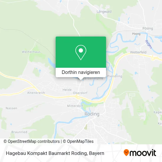 Hagebau Kompakt Baumarkt Roding Karte
