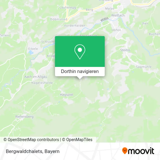 Bergwaldchalets Karte