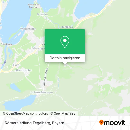 Römersiedlung Tegelberg Karte