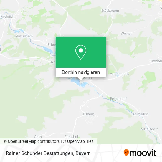 Rainer Schunder Bestattungen Karte
