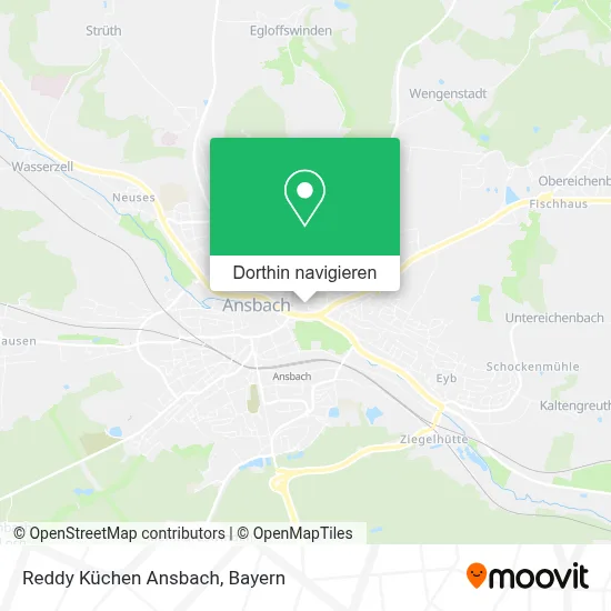 Reddy Küchen Ansbach Karte