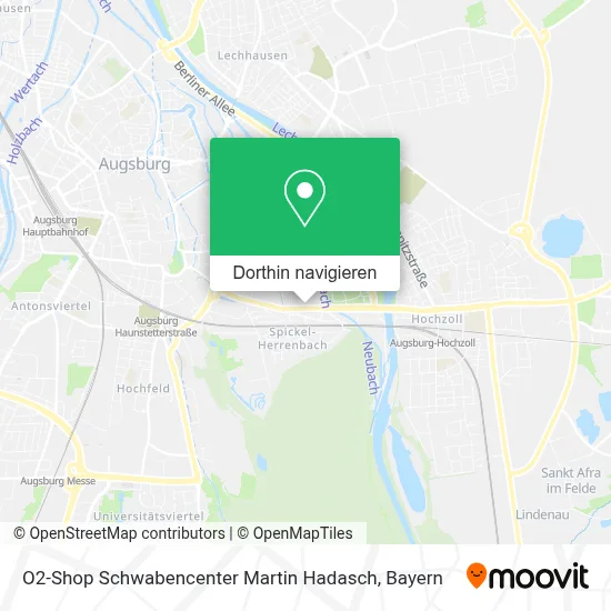 O2-Shop Schwabencenter Martin Hadasch Karte