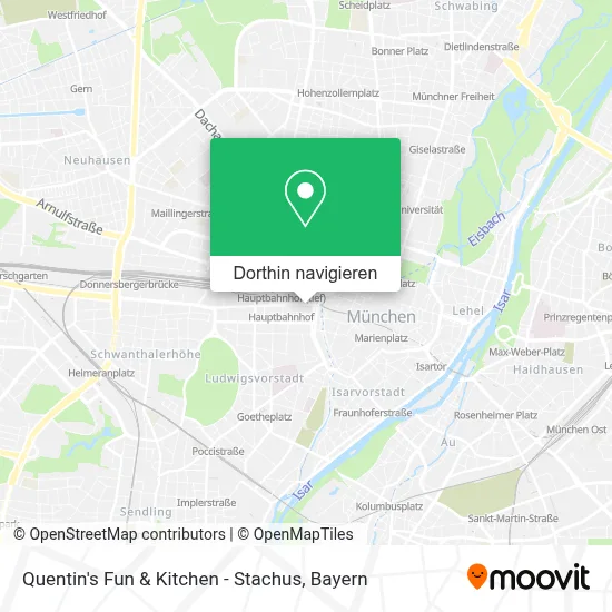 Quentin's Fun & Kitchen - Stachus Karte