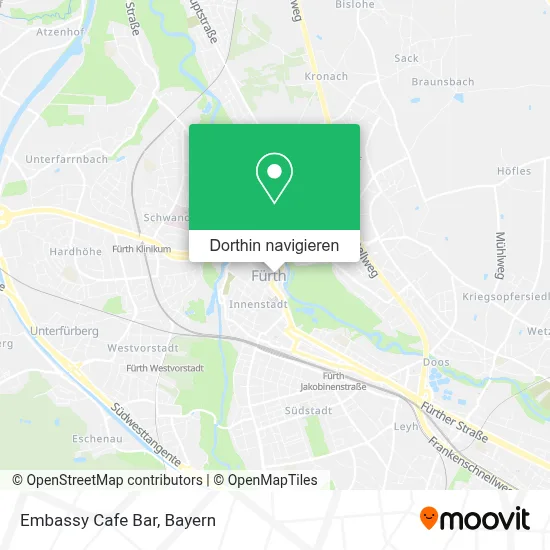 Embassy Cafe Bar Karte