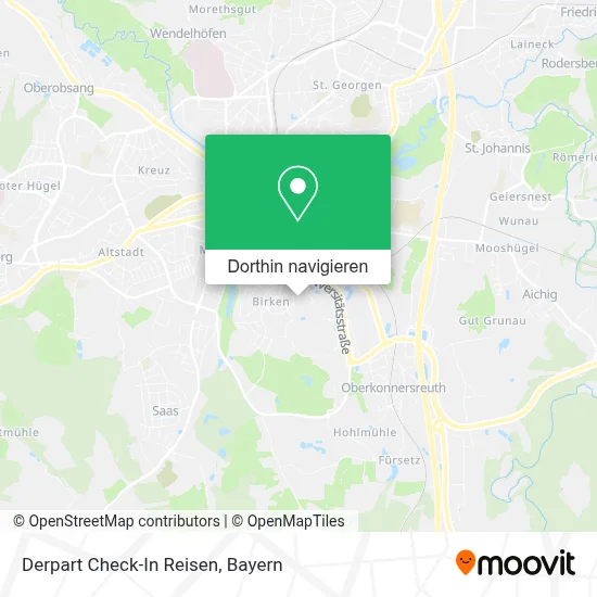 Derpart Check-In Reisen Karte