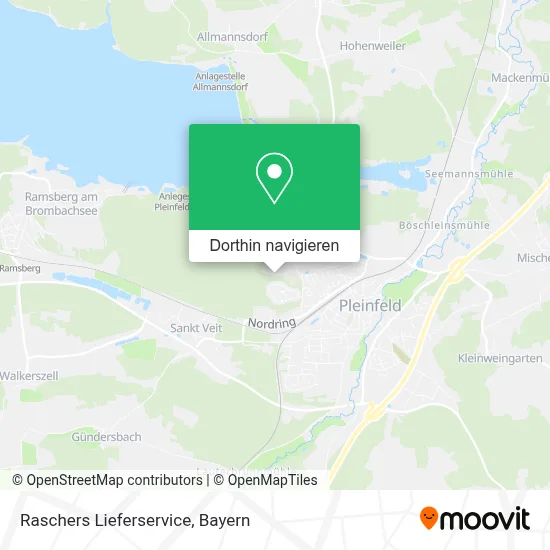 Raschers Lieferservice Karte