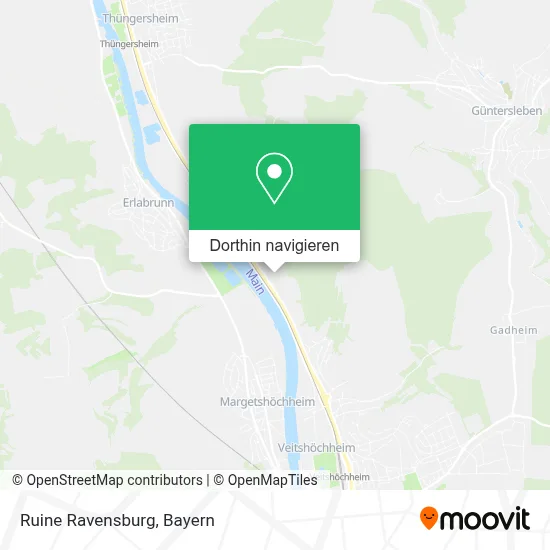 Ruine Ravensburg Karte