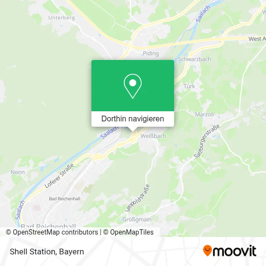 Shell Station Karte