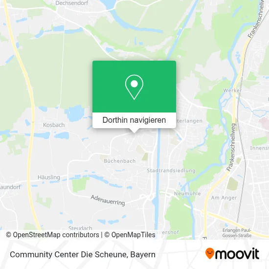 Community Center Die Scheune Karte