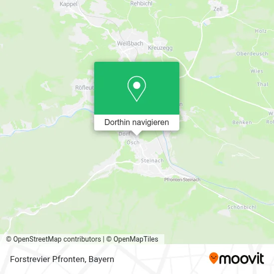 Forstrevier Pfronten Karte