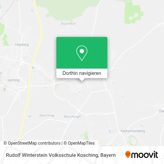 Rudolf Winterstein Volksschule Kosching Karte