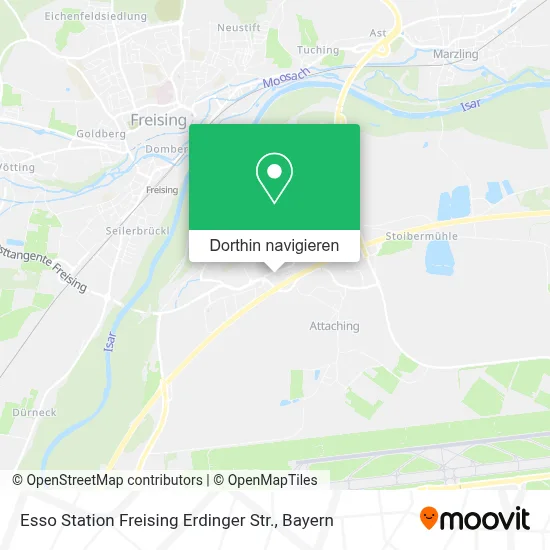 Esso Station Freising Erdinger Str. Karte