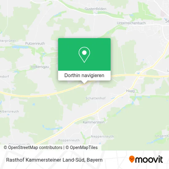 Rasthof Kammersteiner Land-Süd Karte