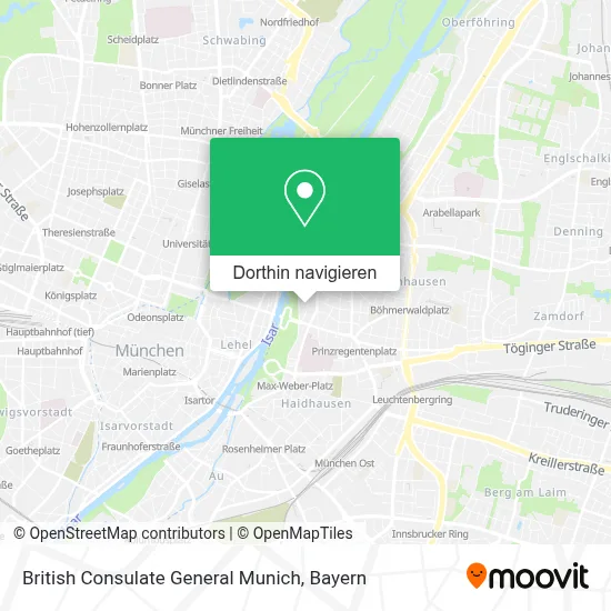 British Consulate General Munich Karte