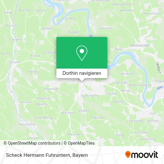 Scheck Hermann Fuhruntern Karte