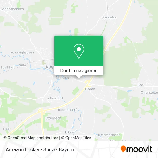 Amazon Locker - Spitze Karte
