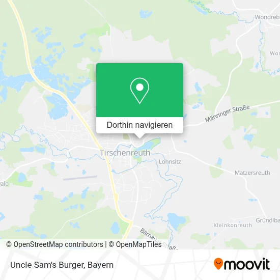 Uncle Sam's Burger Karte