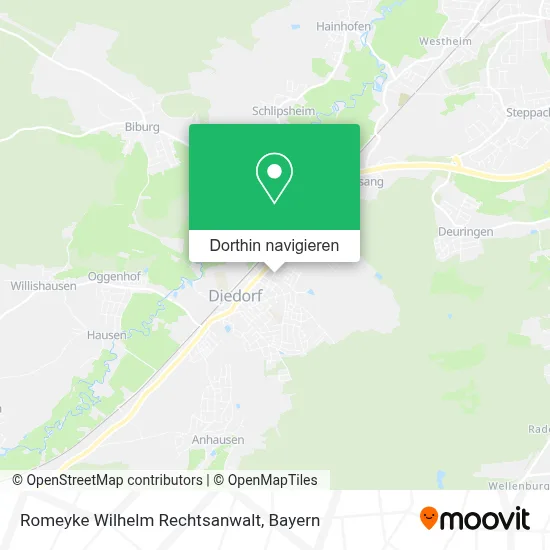 Romeyke Wilhelm Rechtsanwalt Karte
