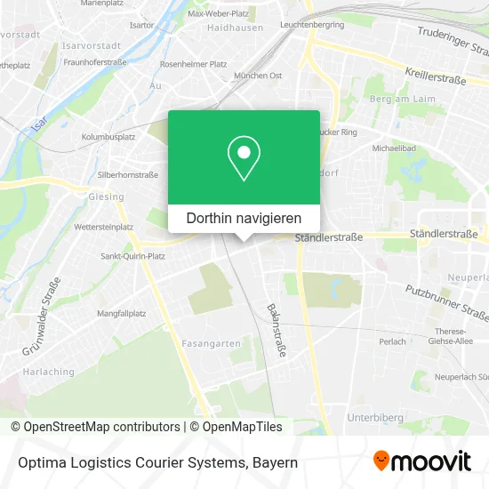 Optima Logistics Courier Systems Karte
