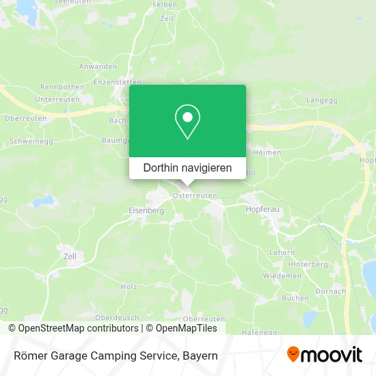 Römer Garage Camping Service Karte