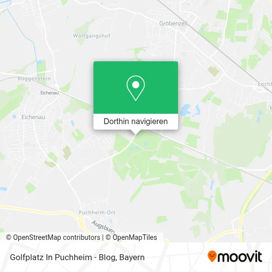Golfplatz In Puchheim - Blog Karte