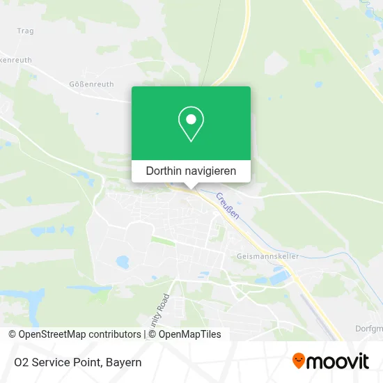 O2 Service Point Karte