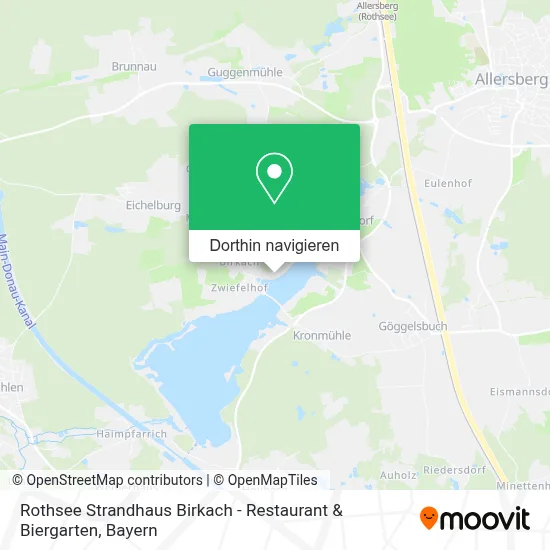 Rothsee Strandhaus Birkach - Restaurant & Biergarten Karte