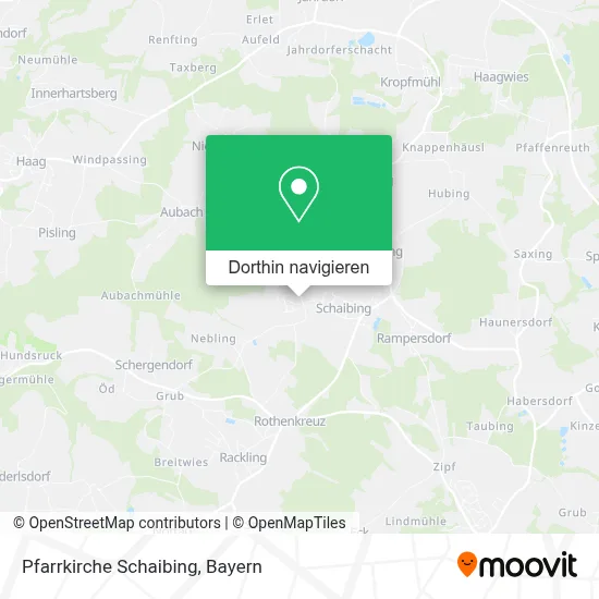 Pfarrkirche Schaibing Karte