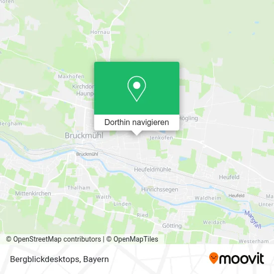Bergblickdesktops Karte