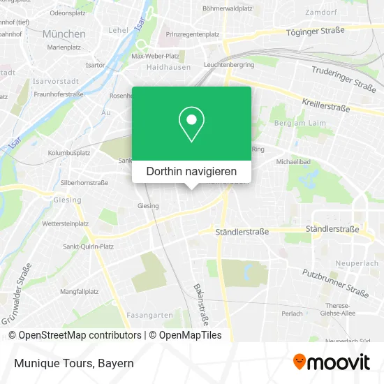 Munique Tours Karte