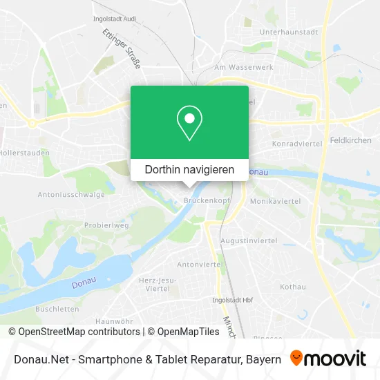Donau.Net - Smartphone & Tablet Reparatur Karte